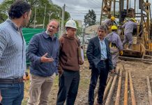 Etapa final de la obra del pozo de agua en el polideportivo Delmi