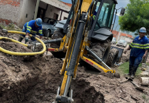 Aguas del Norte terminó la reparación de cañería de Villa Juanita