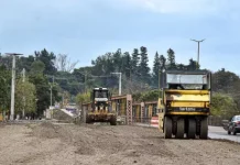 Avanza la construcción de los nuevos puentes en Vaqueros y su circunvalación