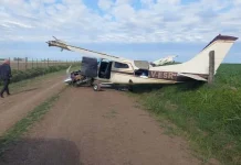 Hallan una avioneta con cocaína tras un aterrizaje forzoso cerca de Arequito