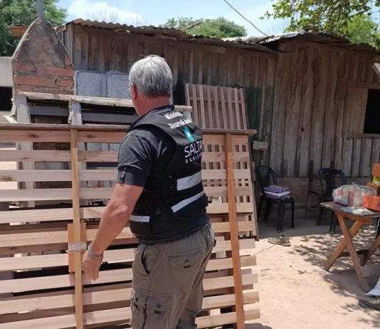 Salta: Desarrollo Social asistió a familias afectadas por incendios estructurales