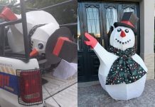 Robaron un muñeco navideño a una familia salteña y lo recuperaron en el centro