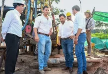 El gobernador Sáenz supervisó el avance de un nuevo pozo de agua que reforzará el sistema de Tartagal