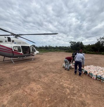 Nueva asistencia aérea de Desarrollo Social en Rivadavia Banda Sur