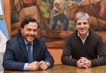 Sáenz planteó a Caputo la regularización de fondos para obras clave y garantías en el abastecimiento de gas