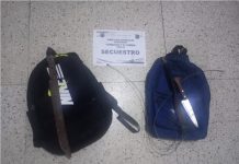 ¡De terror! Con estas armas se enfrentaron fuera de un colegio de Salta