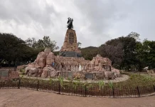 El monumento a Güemes empieza a lucir las tareas de renovación