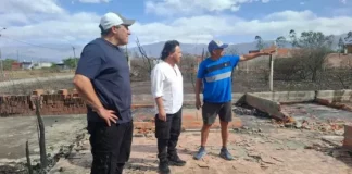 Sáenz verificó la asistencia integral de la Provincia a las familias afectadas por los incendios en barrio El Refugio