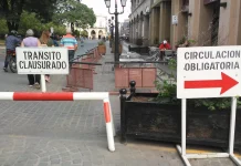 Operativo de tránsito por la entronización de las imágenes del Señor y la Virgen del Milagro