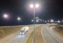 Más seguridad: la Municipalidad instala luces LED en el Acceso Norte de Salta