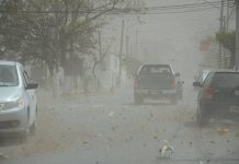 Nueva alerta amarilla por vientos intensos en diferentes regiones de la provincia