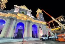 Con tecnología de punta, la Catedral Basílica empieza a lucir nueva iluminación