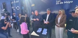 El Tren “25 de Mayo” llegó a Cerrillos con más de 15 servicios sanitarios y sociales
