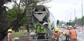 Obras que conectan Salta: la rotonda del nodo Banchik– Av. Del Carnaval lleva un 60% de avance
