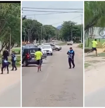Tartagal: seis policías armados, batallaron para reducir a un hombre con un cuchillo